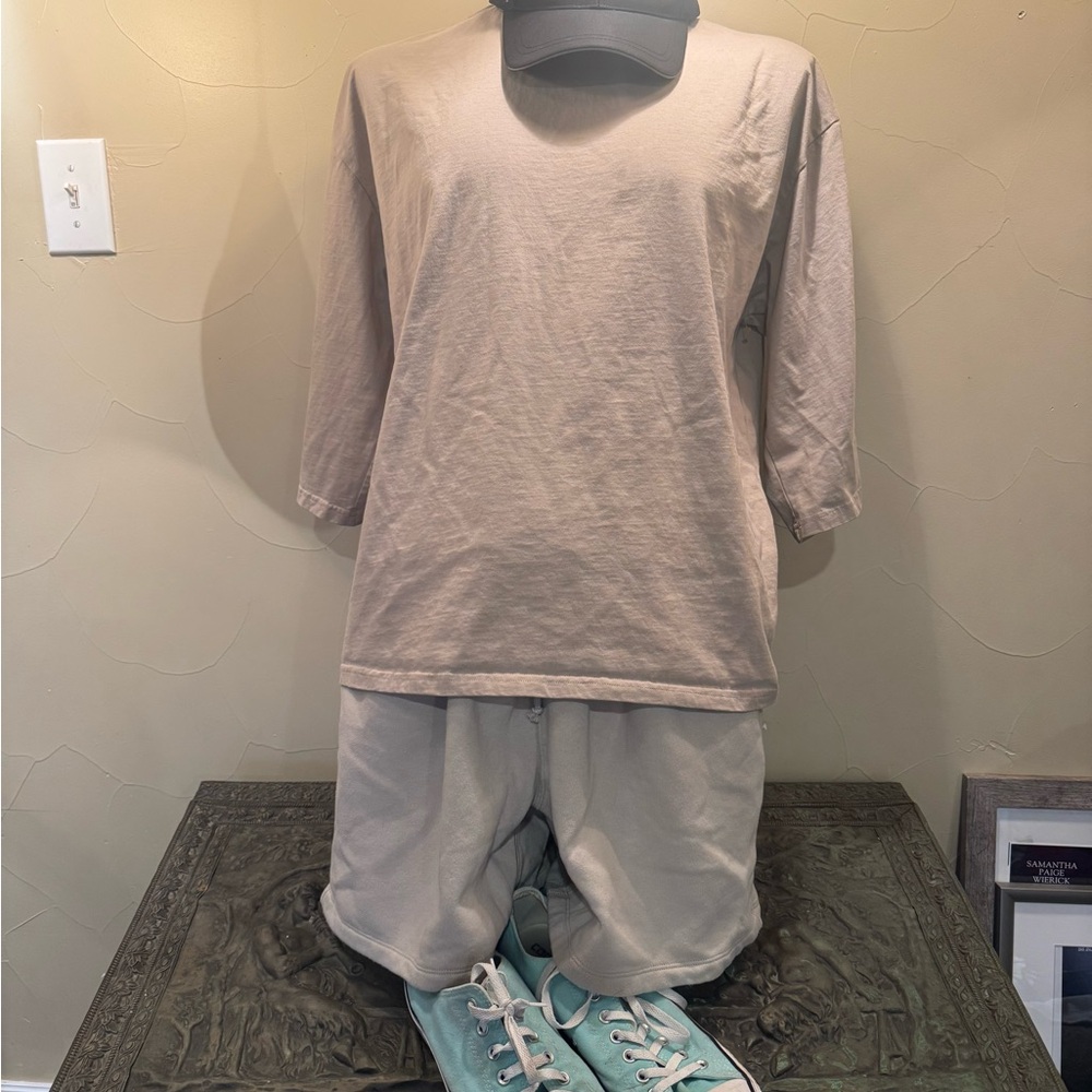 PacSun Oversized Tee / Shirt Dress (Size L) – Neutral Beige/Tan – EUC